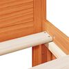 vidaXL Bed Frame without Mattress with Headboard Wax Brown 120x200 cm Solid Wood Pine