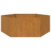 vidaXL Planter Rusty 138x120x45 cm Corten Steel