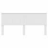 vidaXL Headboard with Headboard White 200 cm Engineered wood