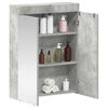 vidaXL Bathroom Mirror Cabinet TULUM Concrete Grey 60 x 16.5 x 78 cm