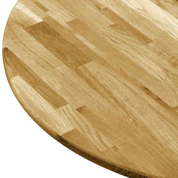 vidaXL Table Top Solid Oak Wood Round 23 mm 700 mm