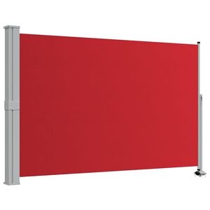 vidaXL Patio Retractable Side Awning 160x300 cm Red