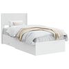 vidaXL Bed Frame with Storage and Headboard White 90 x 190 cm
