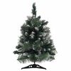 vidaXL Artificial Pre-lit Christmas Tree with Stands Green 60 cm PVC