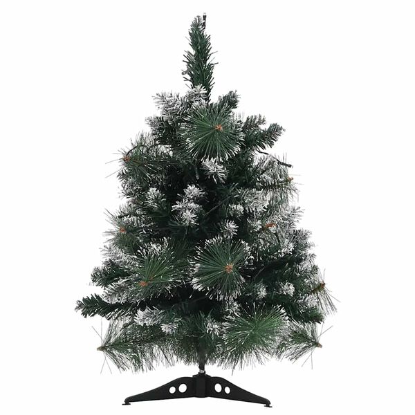 vidaXL Artificial Pre-lit Christmas Tree with Stands Green 60 cm PVC