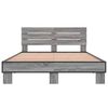 vidaXL Bed Frame without Mattress Grey Sonoma 120x190 cm Small Double