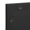 vidaXL Bathroom Mirror Black 50x70x2.5 cm Engineered Wood and brass