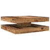 vidaXL Coffee Table 360-Degree Rotatable Old Wood 90x90x34.5 cm