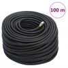 vidaXL Hybrid Air Hose Black 0.6" 100 m Rubber and PVC