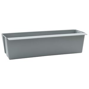 vidaXL Flower Boxes for Euro Pallets 12 pcs Light grey Polypropylene