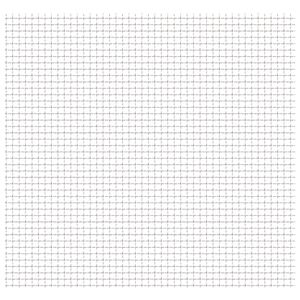 vidaXL Crimped Garden Wire Fence Stainless Steel 50x50 cm 11x11x2 mm