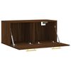 vidaXL Wall Cabinet Brown Oak 80x36.5x35 cm Engineered Wood