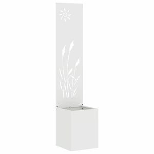 vidaXL Garden Privacy Screen White 32 x 32 x 150 cm Cold-rolled steel