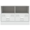 vidaXL TV Cabinets 2 pcs White 67x39x44 cm Steel