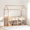 vidaXL High Sleeper Bed without Mattress 90x200 cm Solid Wood Pine