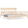 vidaXL Bed Frame without Mattress 200x200 cm Solid Wood Pine