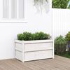 vidaXL Garden Planter White 90x50x50 cm Solid Wood Pine