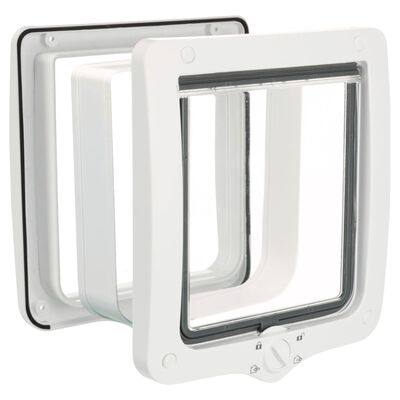 TRIXIE 4-Way Cat Flap Door XXL with Tunnel White