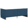 vidaXL Corner Bed Frame with Headboard Blue 80 x 200 cm Fabric