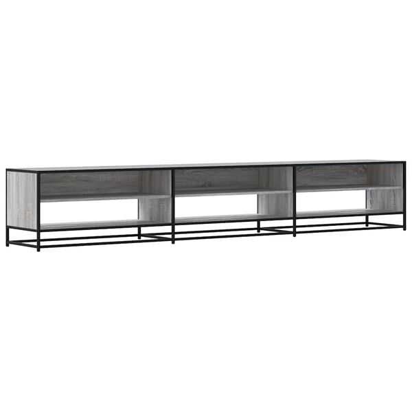 vidaXL TV Cabinet Grey Sonoma 270x40x46 cm Engineered Wood