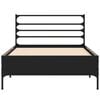 vidaXL Bed Frame without Mattress Black 90x200 cm