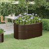 vidaXL Garden Raised Bed Galvanised Steel 152x80x68 cm Brown