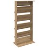 vidaXL Magazine Rack Artisan Oak 70 x 41 x 156 cm Engineered Wood