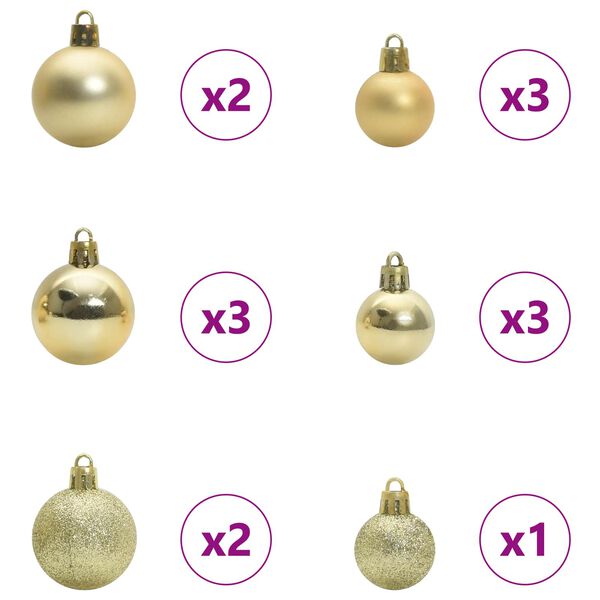 vidaXL Artificial Christmas Tree with Stand White 150 cm PVC and Steel