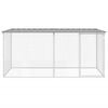 vidaXL Chicken Cage with Roof Light Grey 203x98x90 cm Galvanised Steel