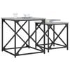 vidaXL Nesting Coffee Tables 2 pcs Grey Sonoma Engineered Wood