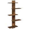 vidaXL Wall Floating Shelf Old Wood 48.5 x 15 x 101 cm Engineered Wood