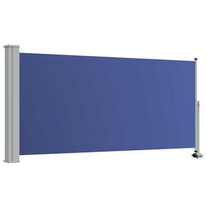 vidaXL Patio Retractable Side Awning 120x300 cm Blue