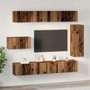 vidaXL TV Cabinet Set Wall-mounted 8 pcs Old Wood Engineered Wood