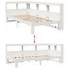 vidaXL Bookcase Bed without Mattress White 90x200 cm Solid Wood Pine