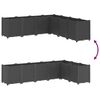 vidaXL Garden Planter Black 160x160x53 cm PP