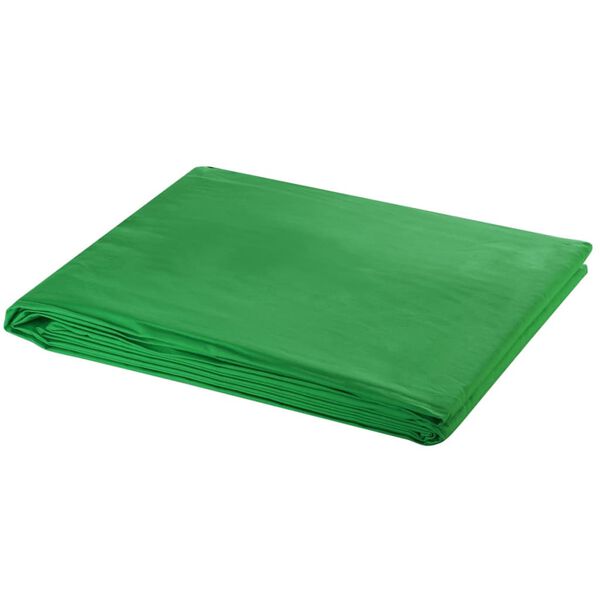 vidaXL Backdrop Cotton without Stand Green 600x300 cm Chroma Key
