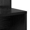 vidaXL Desk with Shelf Black Oak 78.5 x 37 x 154.5 cm Engineered Wood