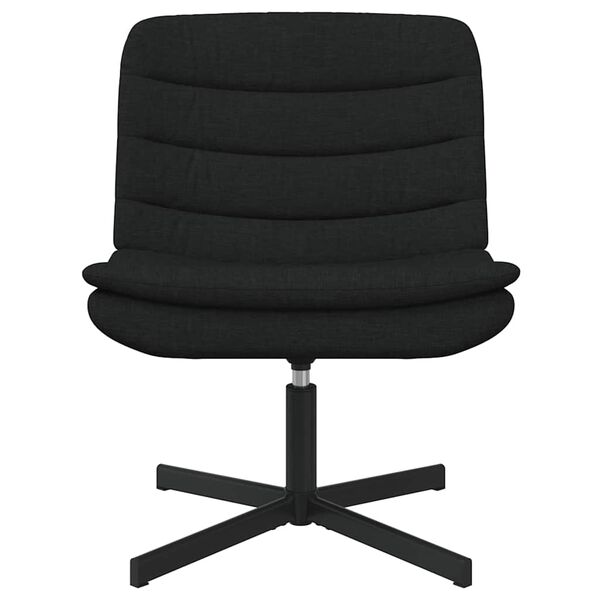 vidaXL Swivel Chair Black 63 x 75 x 76 cm Fabric