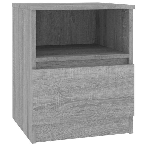 vidaXL Bedside Cabinets 2 pcs Grey Sonoma 40x40x50 cm Engineered Wood