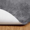 vidaXL Faux Sheepskin Rug Tafalla Anthracite Ø 120 cm Polyester