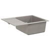 vidaXL Sink Grey 620 x 500 mm 80% Quartz and 20% Resin
