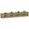 vidaXL Garden Raised Bed with Fence Design 200x30x30 cm Impregnated Wood Pine