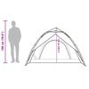 vidaXL Camping Tent Dome 3-Person White Blackout Fabric Quick Release