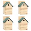 vidaXL Bird Houses 4 pcs 23x19x33 cm Firwood