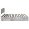 vidaXL Bed Frame Concrete Grey 200 x 200 cm Engineered Wood