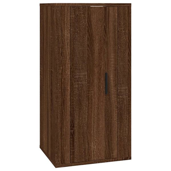 vidaXL Wall Mounted TV Cabinet Brown Oak 40x34,5x80 cm