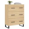 vidaXL Sideboard Sonoma Oak 69.5x34x90 cm Engineered Wood
