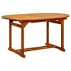 vidaXL Garden Table (150-200)x100x75 cm Solid Acacia Wood