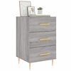 vidaXL Bedside Cabinet Grey Sonoma 40x40x66 cm Engineered Wood