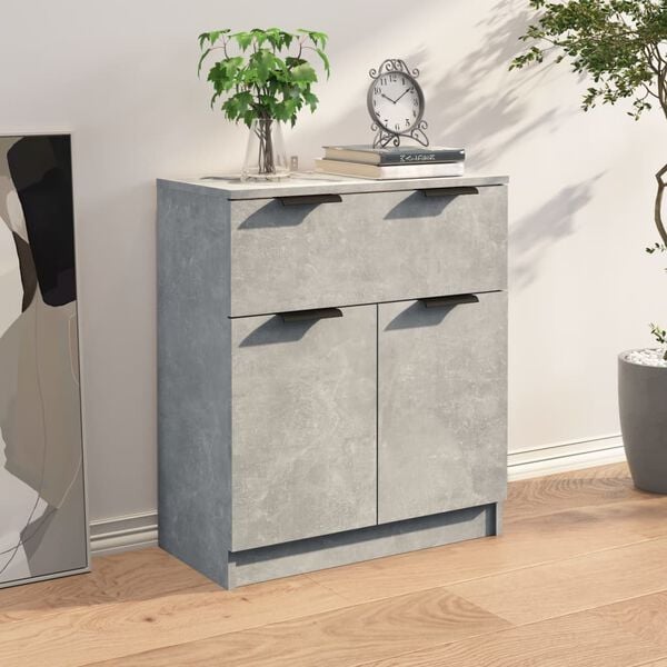 vidaXL Sideboard Concrete Grey 60x30x70 cm Engineered Wood